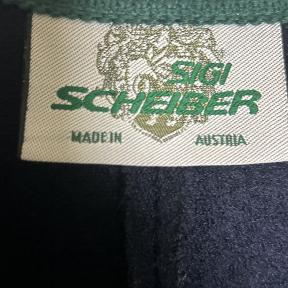Sigi Scheiber Navy Blue Wool Snowflake Sweats Vest Women's Sz 38/10 Austria‎ - Picture 7 of 15